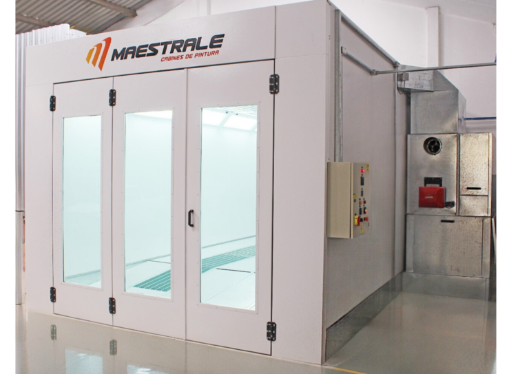 Sistema de Ventilação da Cabine de Pintura Automotiva pressurizada por pressão positiva, modelo Tornado, marca Maestrale.