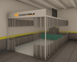 Area Cortinada para Preparação Maestrale, modelo BOXERTECH